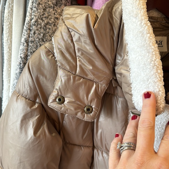 A.n.a. Shearling Winter Puffer Coat with Hood - Picture 8 of 13